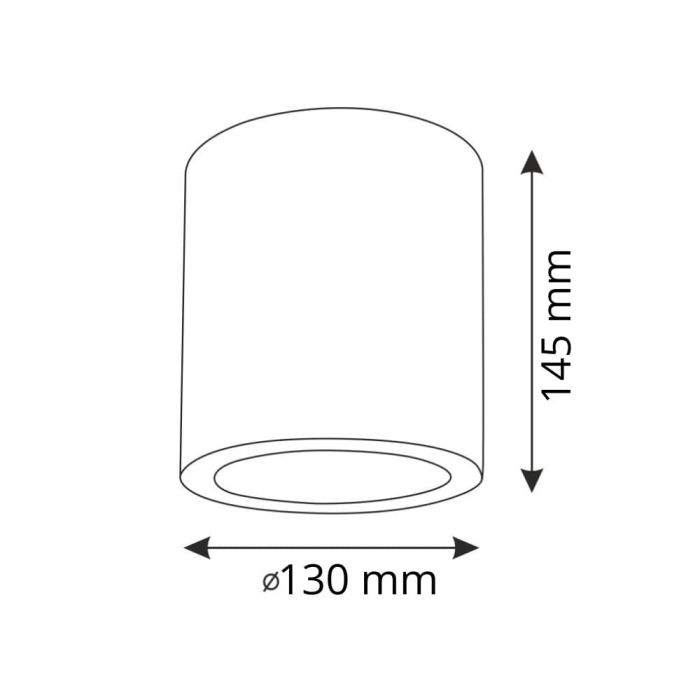 Точковий світильник Goldlux Jupiter E27 1x20W IP20 BK
