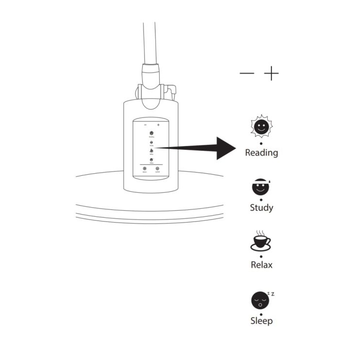 Настольная лампа Goldlux Optimum Led 1x7W IP20 BK