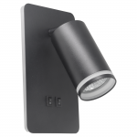 Бра Goldlux Paris GU10+Led 10W+6W IP20 BK