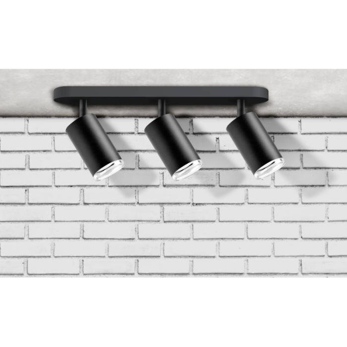 Спот Goldlux Turyn GU10 3x10W IP20 BK