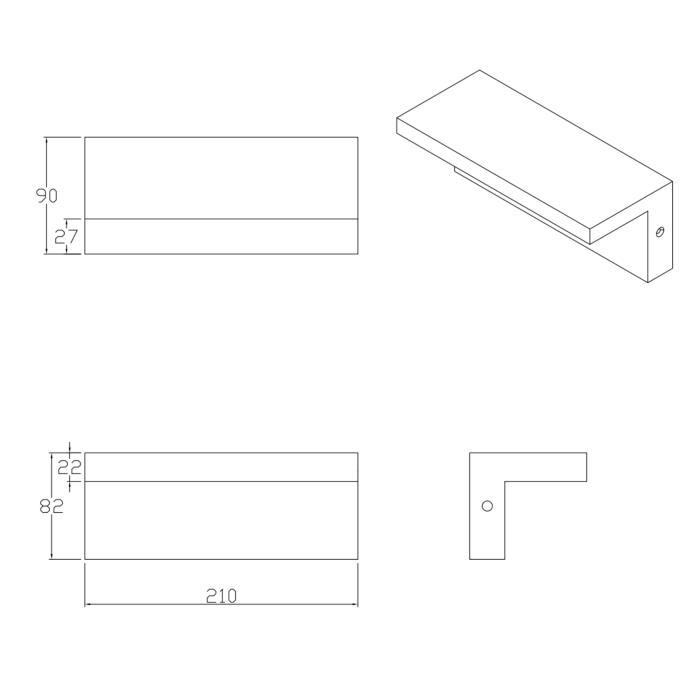 Уличный светильник Goldlux Tesa Led 1x10W 4000K 1100Lm IP54 BK
