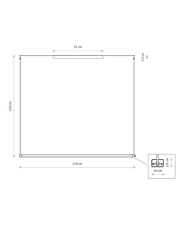 10691 Підвісний світильник Nowodvorski CL H LED PRO BLACK 4000K PL