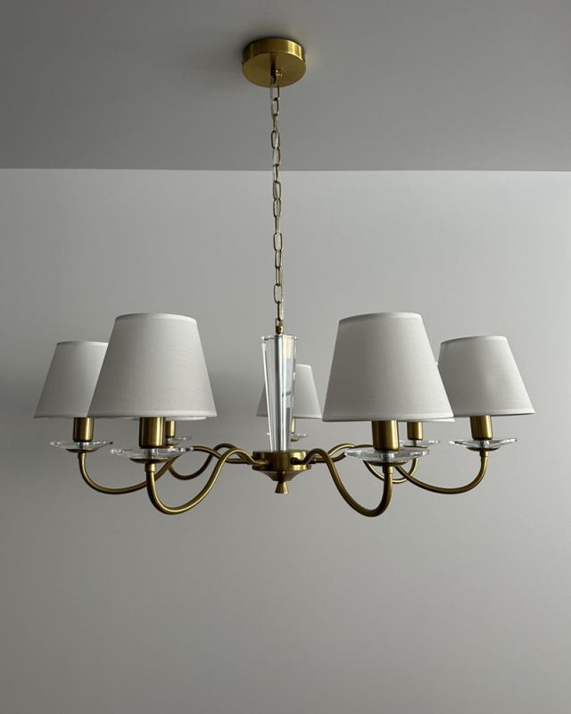 Люстра Edlin PL321167-7 Moren E14 7x12W IP20 латунний