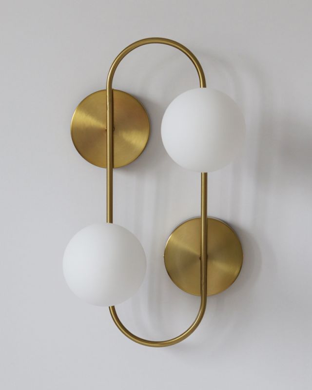 Бра, настінний світильник Edlin PL321180W-2 Sonte G9 2x10W IP20 латунний