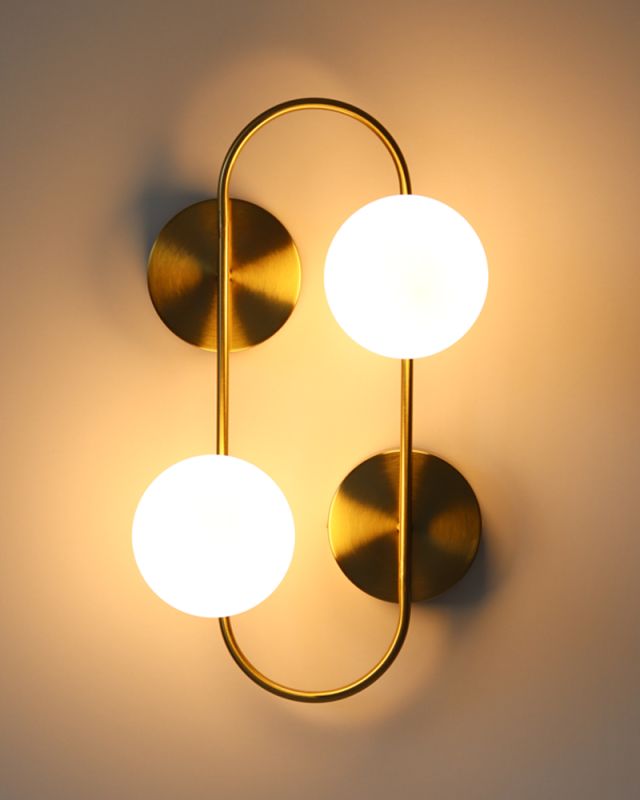 Бра, настінний світильник Edlin PL321180W-2 Sonte G9 2x10W IP20 латунний