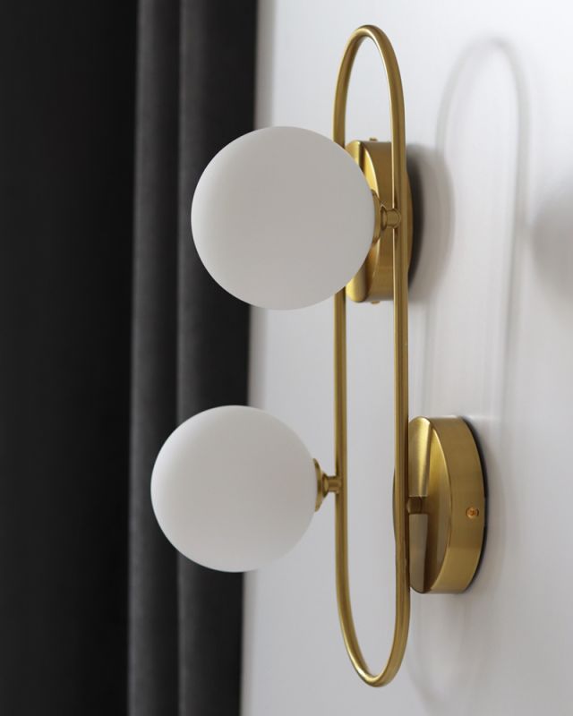 Бра, настінний світильник Edlin PL321180W-2 Sonte G9 2x10W IP20 латунний