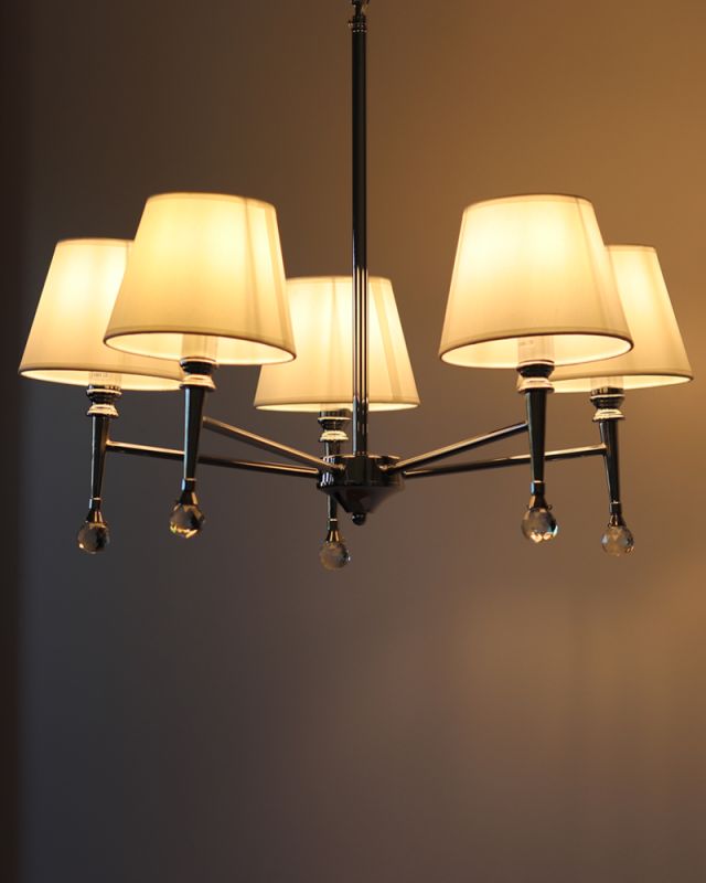 Люстра Edlin PL321168-5 Natano E14 5x12W IP20 хром