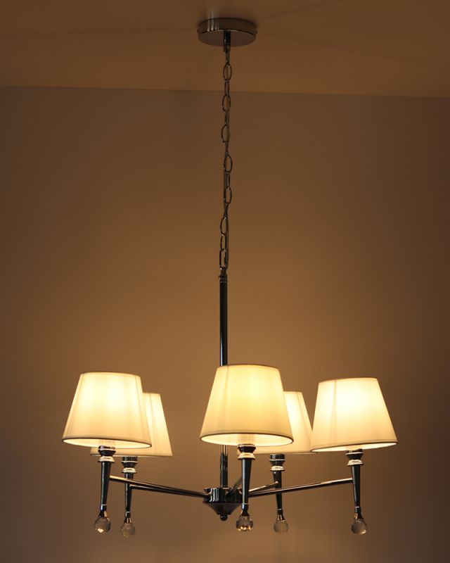 Люстра Edlin PL321168-5 Natano E14 5x12W IP20 хром