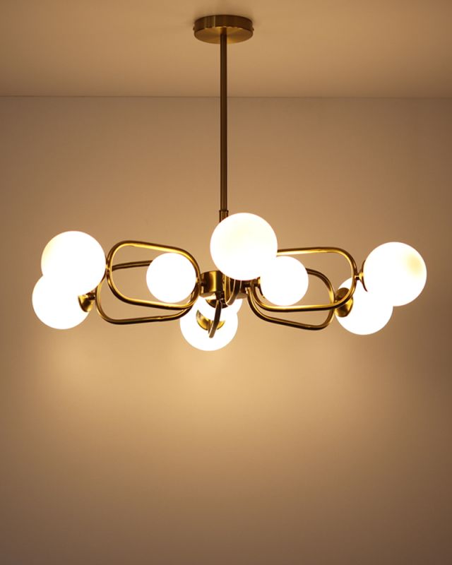 Люстра Edlin PL321159-9 Sonte G9 9x10W IP20 латунний