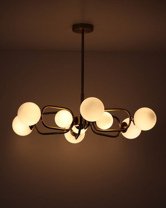 Люстра Edlin PL321159-9 Sonte G9 9x10W IP20 латунний