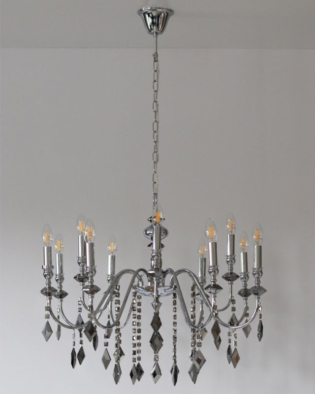 Люстра Edlin PL2417-12 Vanessa E14 12x12W IP20 хром