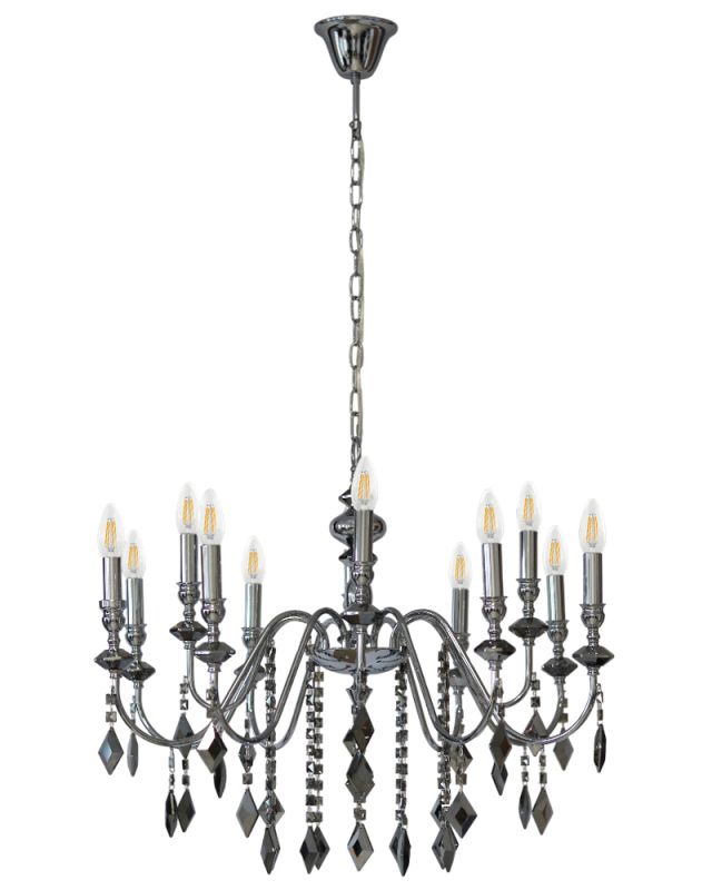 Люстра Edlin PL2417-12 Vanessa E14 12x12W IP20 хром