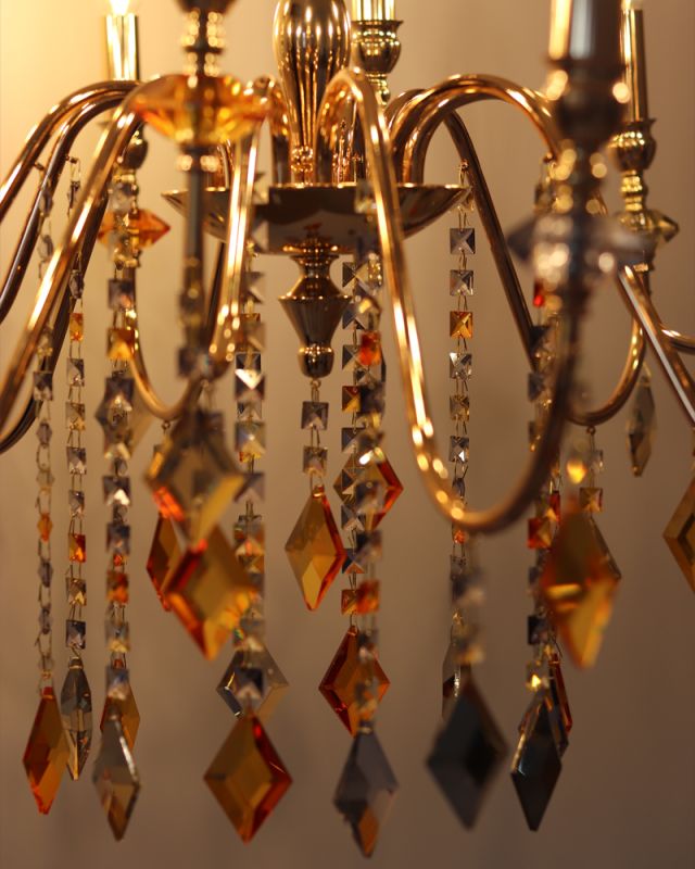 Люстра Edlin PL2416-12 Vanessa E14 12x12W IP20 золотий