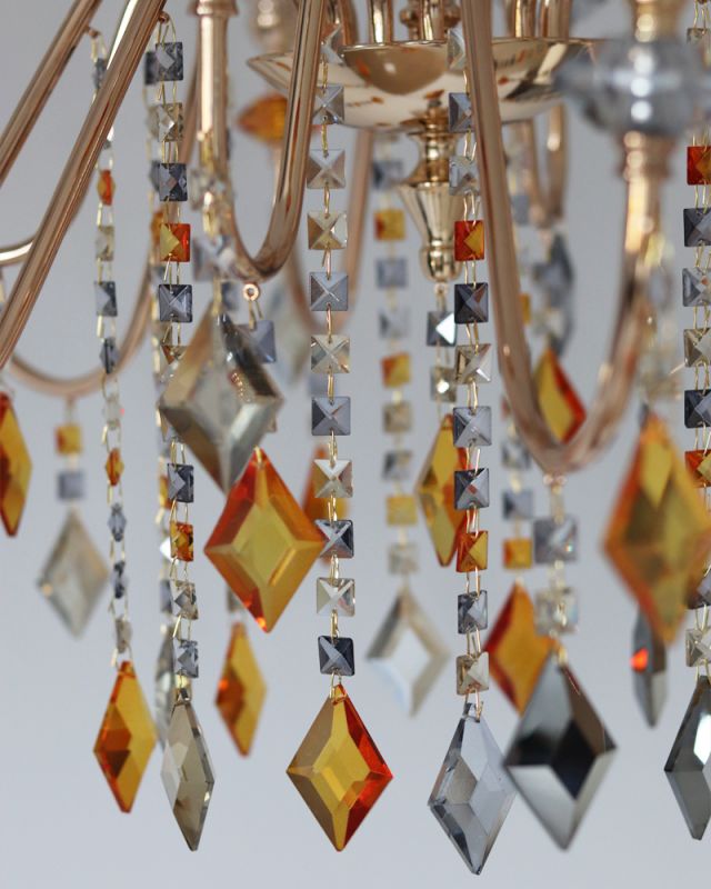 Люстра Edlin PL2416-12 Vanessa E14 12x12W IP20 золотий