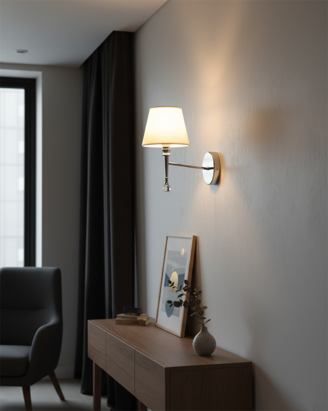 Бра Edlin PL321168W-1 Natano E14 1x12W IP20 хром