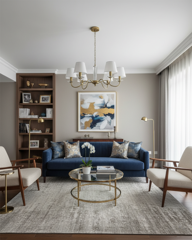 Люстра Edlin PL321167-7 Moren E14 7x12W IP20 латунний