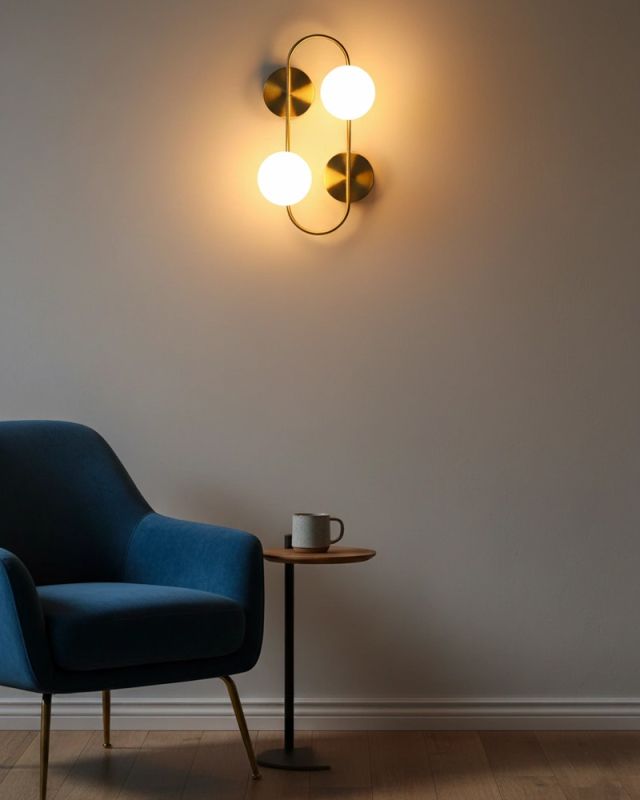 Бра, настінний світильник Edlin PL321180W-2 Sonte G9 2x10W IP20 латунний