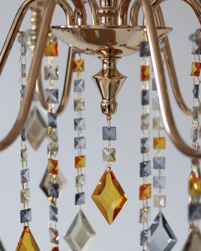 Люстра Edlin PL2416-6 Vanessa E14 6x12W IP20 золотий