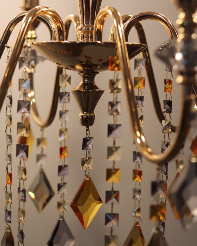 Люстра Edlin PL2416-6 Vanessa E14 6x12W IP20 золотий