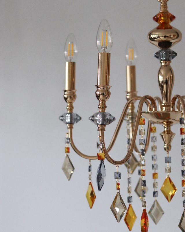 Люстра Edlin PL2416-6 Vanessa E14 6x12W IP20 золотий