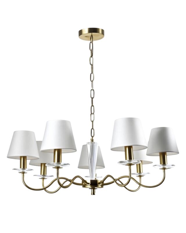 Люстра Edlin PL321167-7 Moren E14 7x12W IP20 латунний