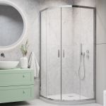 Душевая кабина Radaway Alienta Chrome A 90x90x190 прозрачное стекло + поддон Lupo + сифон R500