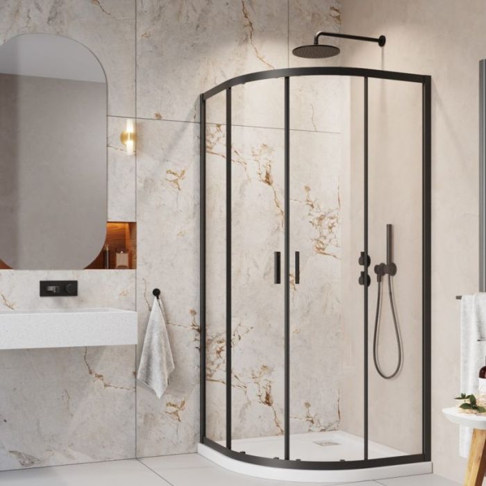 Душова кабіна Radaway Alienta Black A 90х90х190 прозоре скло