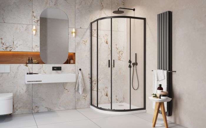 Душова кабіна Radaway Alienta Black A 90х90х190 прозоре скло