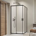 Душова кабіна Radaway Alienta Black C 90х90х190 прозоре скло