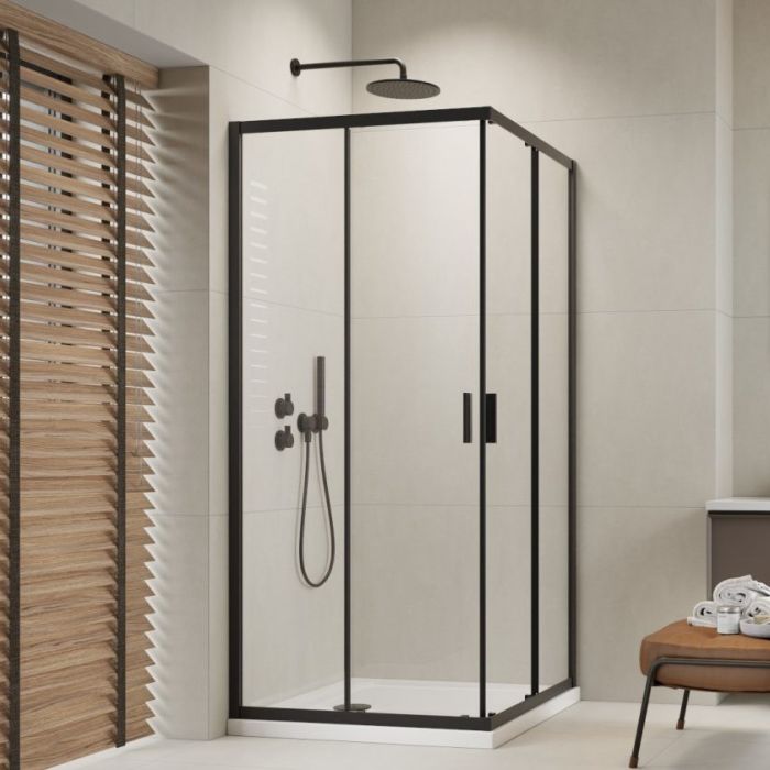 Душова кабіна Radaway Alienta Black C 80х80х190 прозоре скло