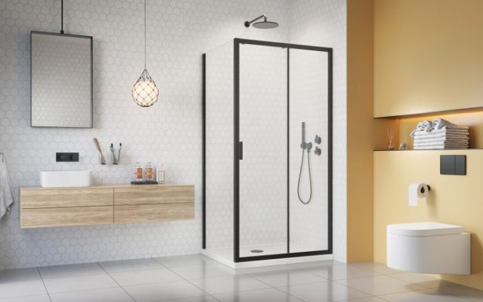 Душова кабіна RADAWAY ALIENTA BLACK DWJ+S 80