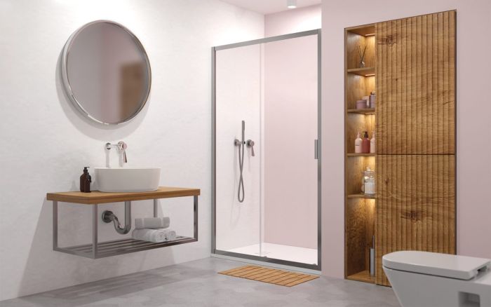 Душові двері Radaway Alienta Chrome DWJ 1000х1900 прозоре скло