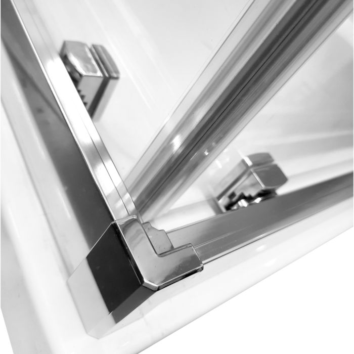 Душова кабіна Radaway Alienta Chrome C 80х80х190 прозоре скло + піддон Tinos + сифон PB50T