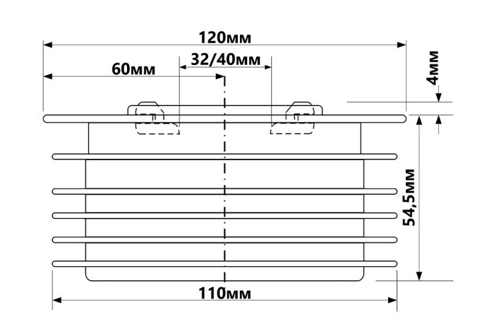 Редукция McAlpine канализационная 110х32 мм