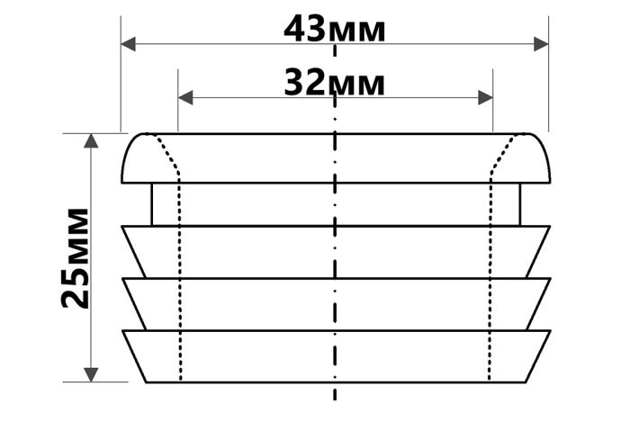 Редукция McAlpine канализационная 40х32 мм