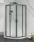 Душова кабіна SANTEH 100x100 чорна, без піддону 3110