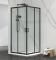 Душова кабіна SANTEH 120x80 чорна, без піддону 32280