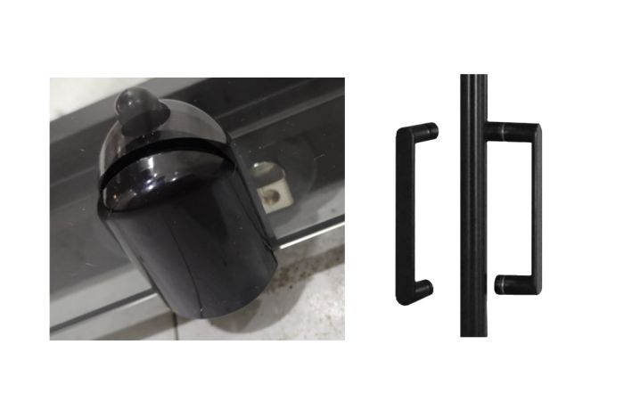 Душова кабіна SANTEH 120x80 чорна, без піддону 32280