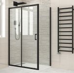 Душова кабіна SANTEH 100x80 чорна, без піддону 38810