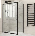 Душова кабіна SANTEH 120x90 чорна, без піддону 38912