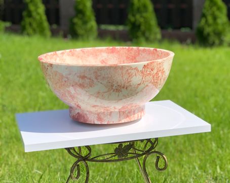 Умивальник «Селена» 35 см Мигдаль Т302 глянець