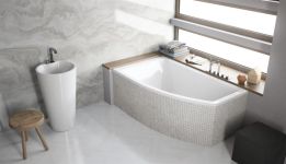 Ванна акрилова Radaway SITERA 160x95L з ніжками та сифоном R135L