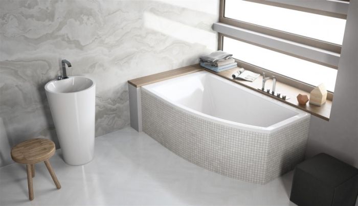 Ванна акриловая Radaway SITERA 160x95L с ножками и сифоном R135L