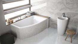 Ванна акрилова Radaway SITERA 160x95P з ніжками та сифоном R135L