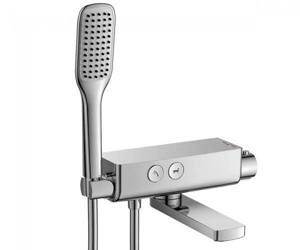 SMART CLICK змішувач з термостатом для ванни, 2 режими, хром