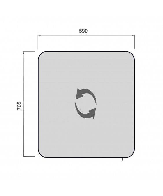 Сорренто ЗШ-60 дзеркальна шафа для ванної кімнати зі світильником