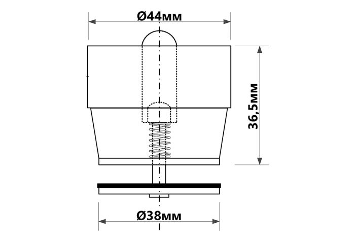 Сухой McAlpine затвор для трапа (HCFG3)