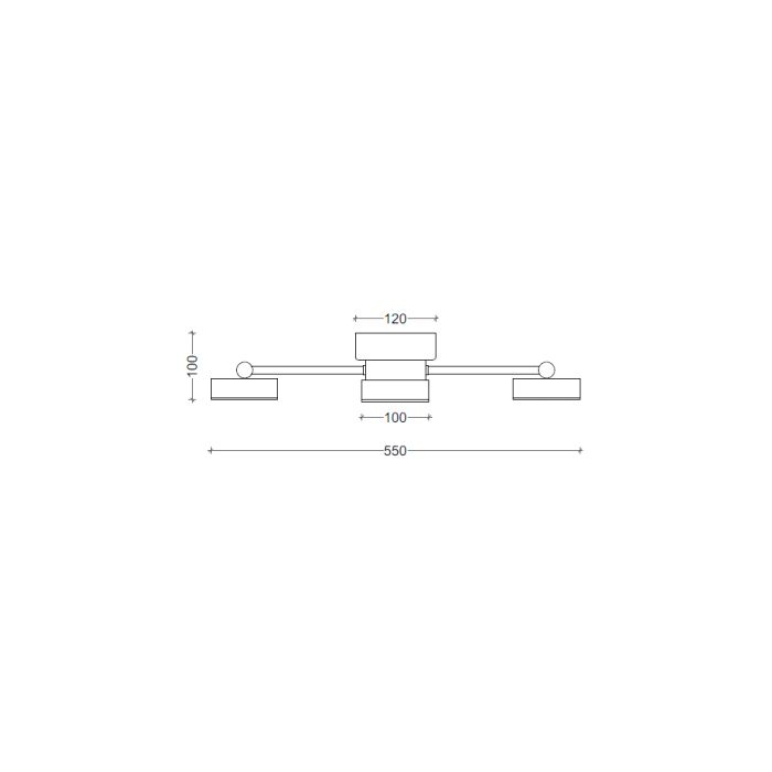 Потолочный светильник SV0003-3 BK 4000K
