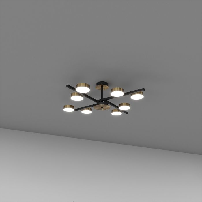 Потолочный светильник SV0008-8 BK+GD 4000K