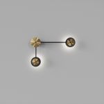 Настінний світильник SV0033-2 BK+GD 3000К